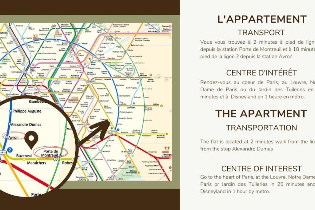 31.Appart 8Pers#3 Bedroom #Pere Lachaise #Nation París Exterior foto